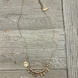 Plunder Gold Crescent Necklace Minimalist Design